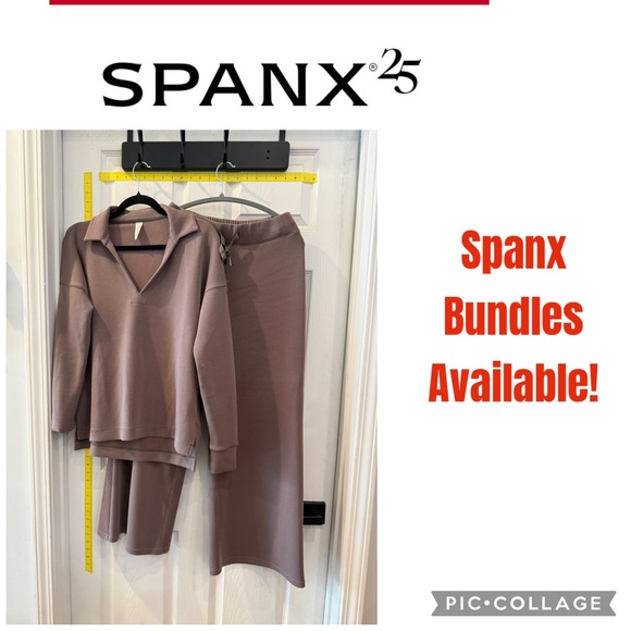 Spanx Air Essentials Brushed V-Neck Tunic in Smoke - Picture 3 of 6